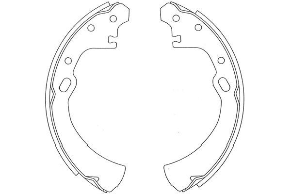 KAVO PARTS Комплект тормозных колодок BS-7417